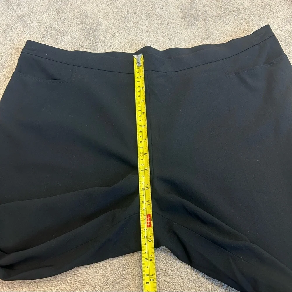 Akris Punto black wool trouser dress pants Sz 16 career professional business
